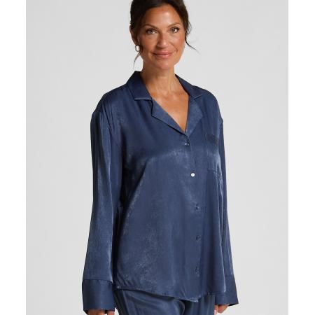 Hunkemöller Jacket lange mouwen Satijn Ayla Blauw