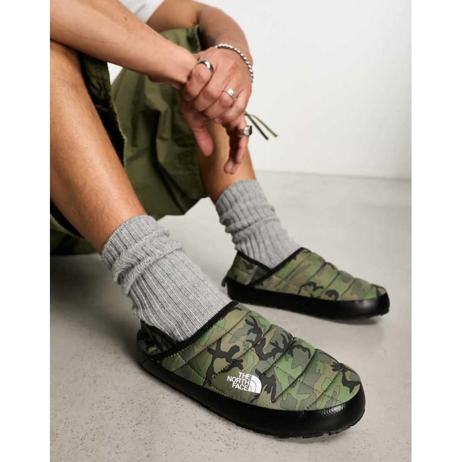 The North Face - Thermoball Traction - Muiltjes in camouflageprint-Groen Groen