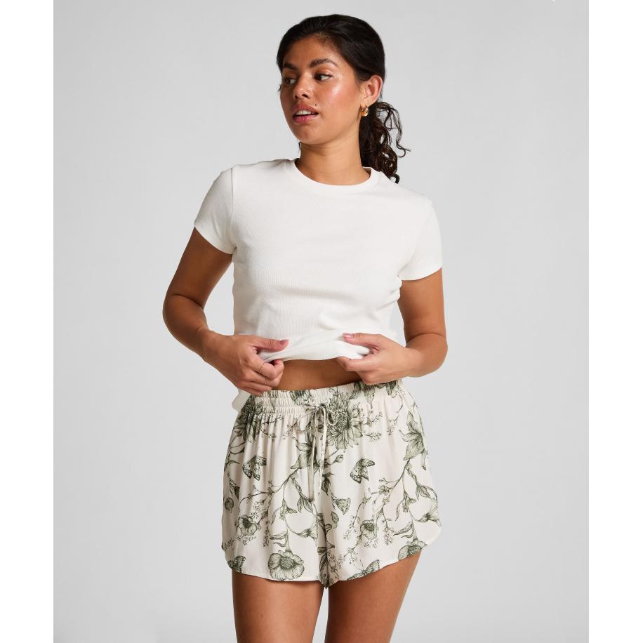 Hunkemöller Pyjama Shorts Wit Wit