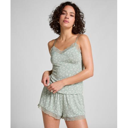 Hunkemöller Lace Jersey pyjamaset Groen