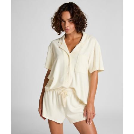 Hunkemöller Short met badstoftextuur Wit