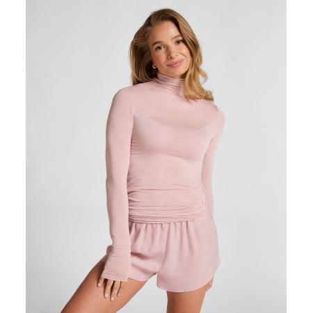 Hunkemöller super soft Turtleneck shirt met Cashmere Roze