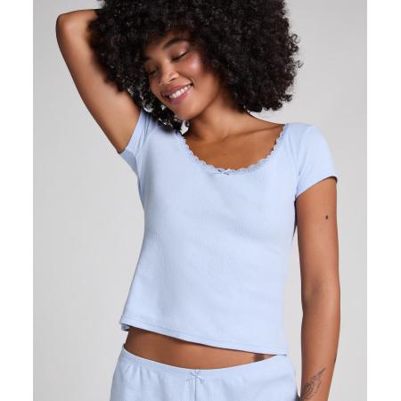 Hunkemöller Pointelle Top Blauw
