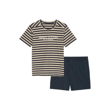 Marc O'Polo Marc OPolo Pyjama lang beige / navy