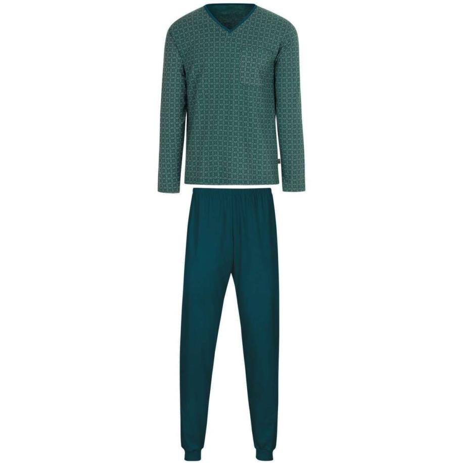 TRIGEMA pyjama groen, Paisley Groen