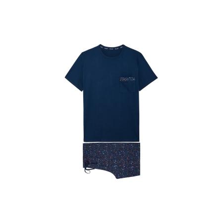 HOM HOM Pyjama kort Broceliande Short Sleepwear navy