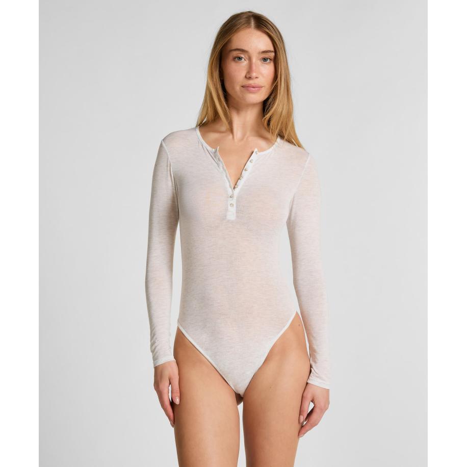 Hunkemöller super soft Body met Cashmere Wit Grijs