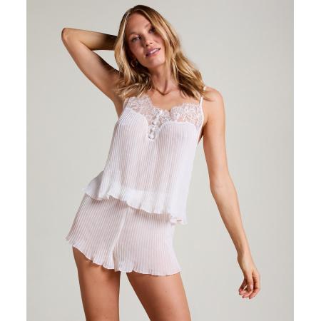 Hunkemöller Plisse Short Wit
