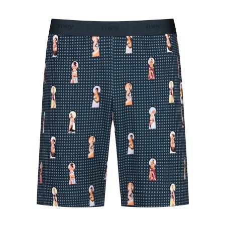 Mey Mey Pyjamabroek Keyhole And Pin Up donkerblauw / gemengde kleuren