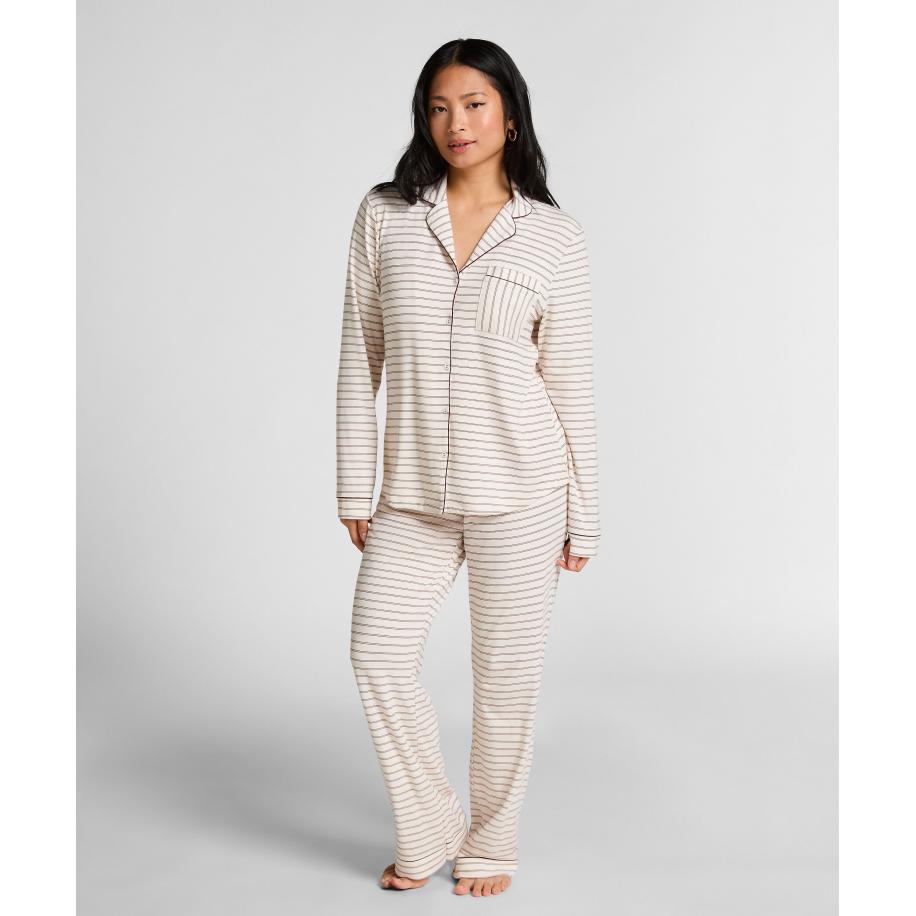 Hunkemöller Broek Jersey Essential Wit Wit