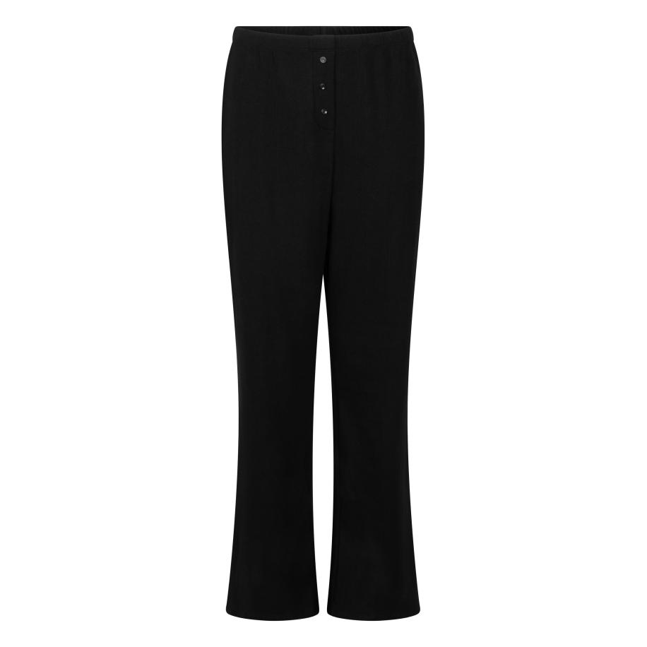 Hunkemöller Pyjama broek Pointelle Zwart Zwart
