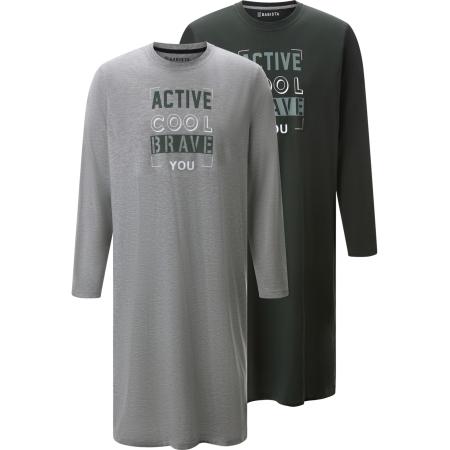 BABISTA BABISTA Pyjama lang Stilaroni grijs / antraciet / grijs gemêleerd / wit