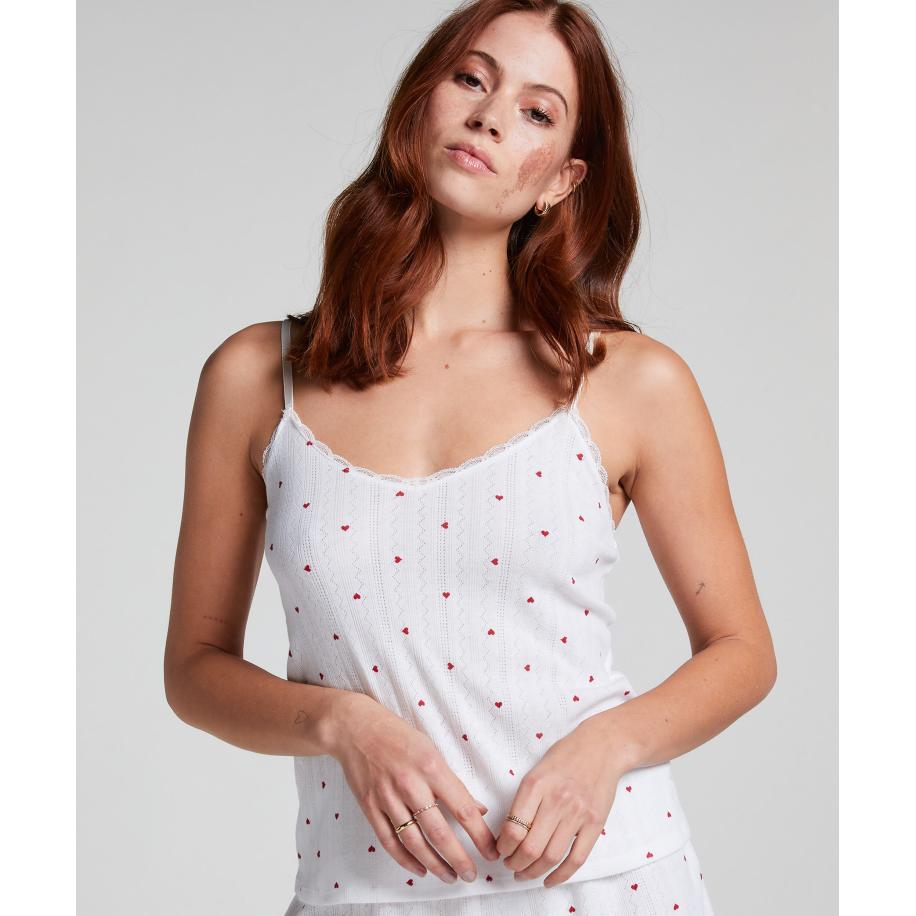 Hunkemöller Top cami Lace Wit Wit