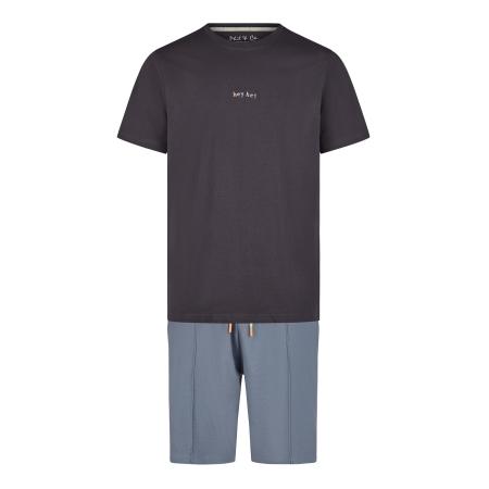 Phil & Co. Berlin Phil & Co. Berlin Pyjama kort Lounge & Night blauw / antraciet