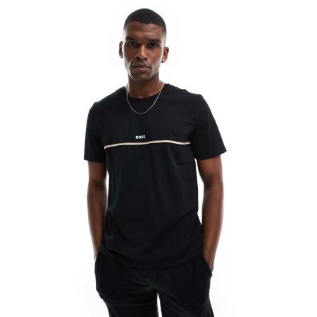 BOSS - Bodywear - Unique - T-shirt in zwart, deel van co-ord set