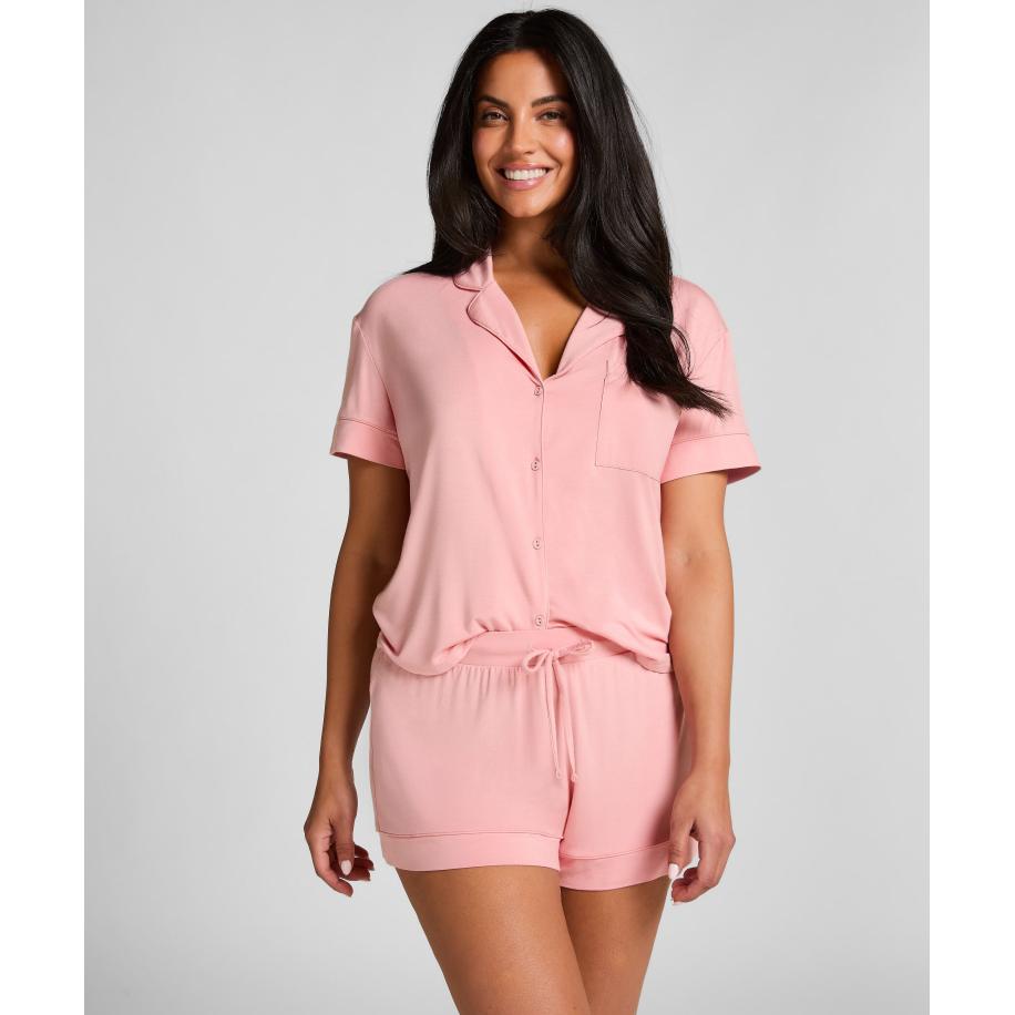Hunkemöller Shorts Jersey Essential Roze Roze