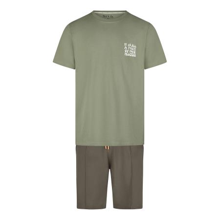 Phil & Co. Berlin Phil & Co. Berlin Pyjama kort Shorty bruin / kaki