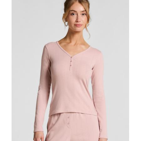 Hunkemöller Pyjama top Henley Roze
