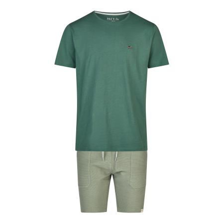 Phil & Co. Berlin Phil & Co. Berlin Pyjama kort Lounge Dreams olijfgroen / donkergroen