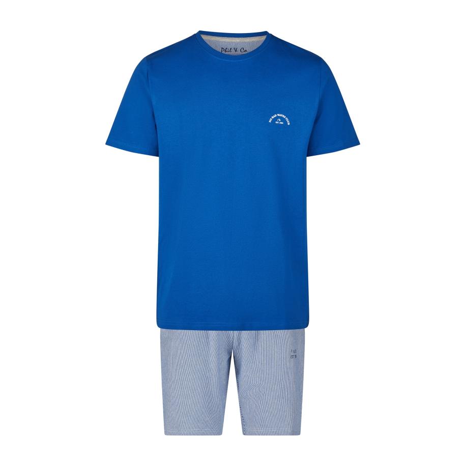 Phil & Co. Berlin Phil & Co. Berlin Pyjama kort Lounge Dreams blauw -