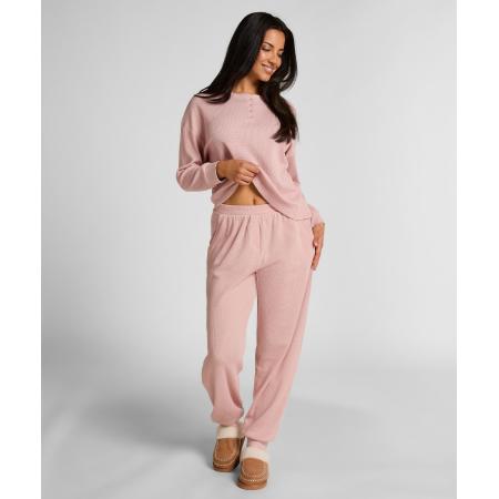 Hunkemöller Joggingbroek van wafelstof Roze