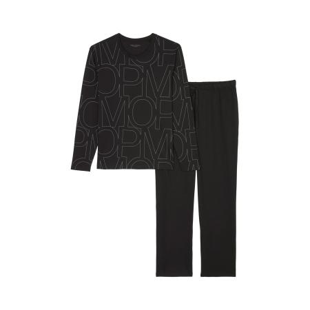 Marc O'Polo Marc OPolo Pyjama lang Mix & Match Cotton zwart