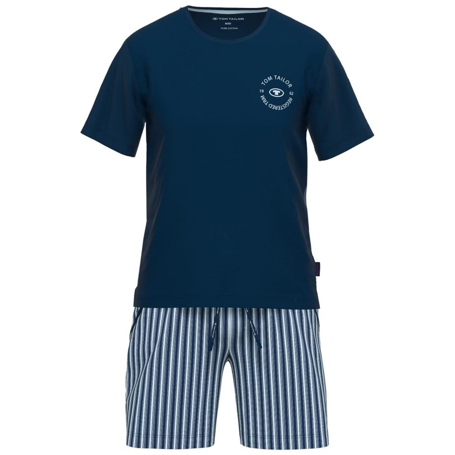 Tom Tailor TOM TAILOR Pyjama kort navy / lichtblauw -