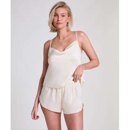 Hunkemöller Minimal satijnen short Wit