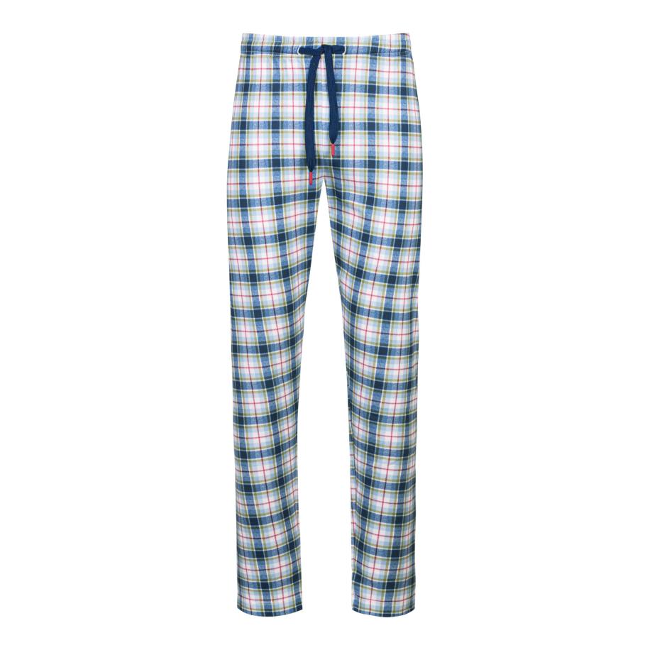 Mey Mey Pyjamabroek Perfect Check donkerblauw / ombergrijs / vuurrood / wit -