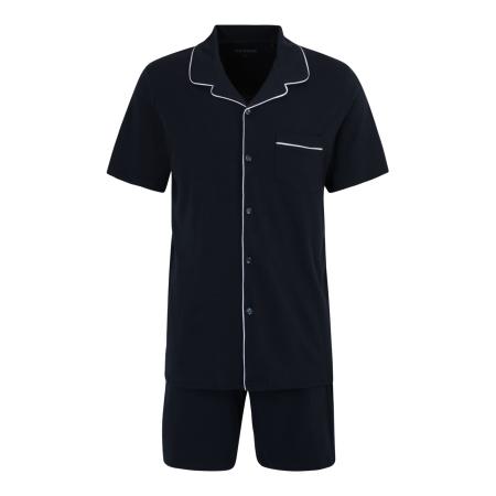 Schiesser SCHIESSER Pyjama kort donkerblauw / wit