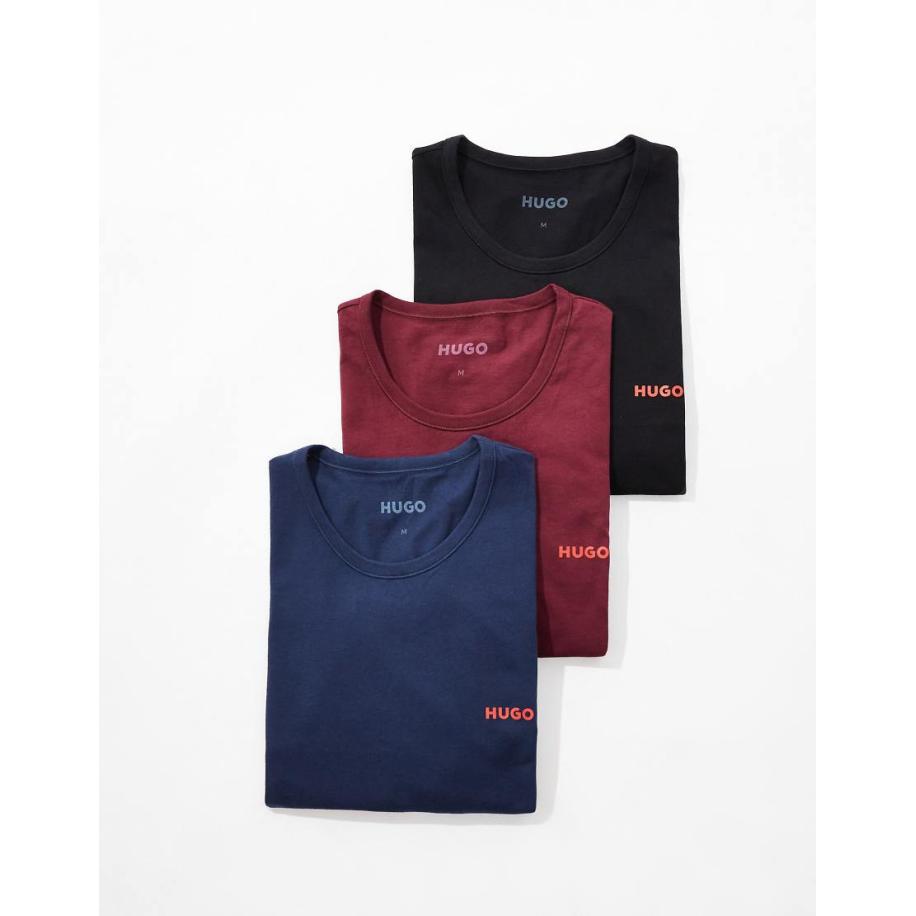 HUGO - Bodywear - Set van 3 T-shirts in multi-Veelkleurig Multicolor