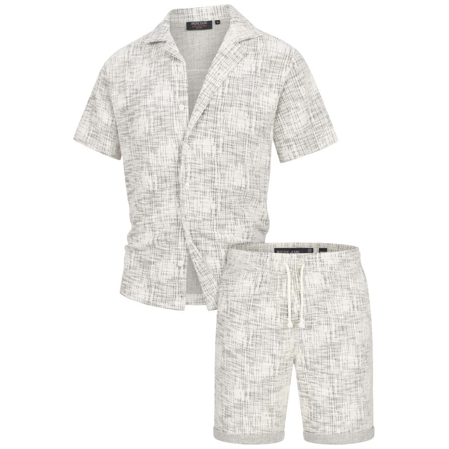 INDICODE JEANS INDICODE JEANS Huispak Sofus crème / zwart -