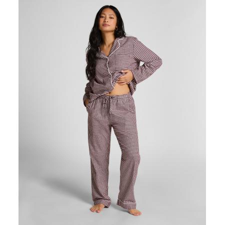 Hunkemöller Pyjamabroek Flannel Paars