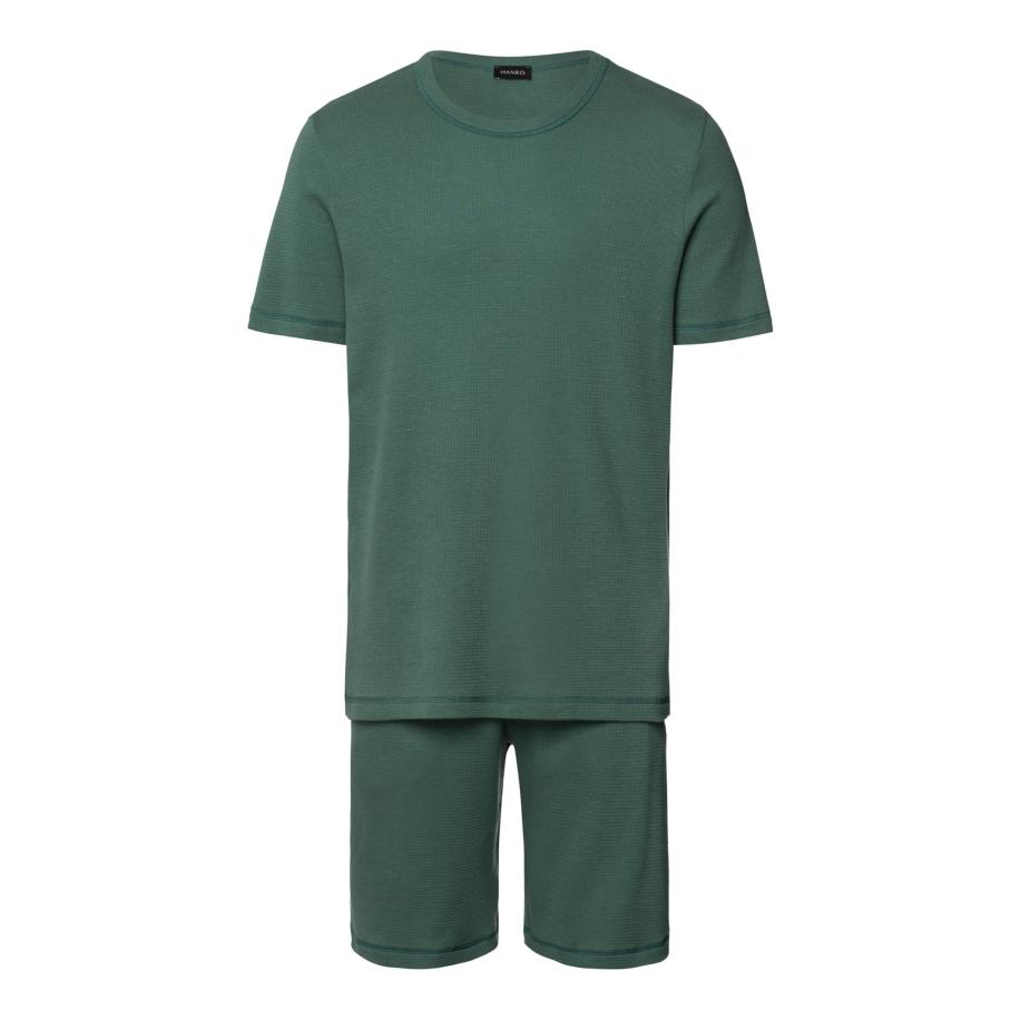Hanro Hanro Pyjama kort Smart Sleep grasgroen -