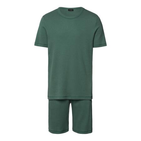 Hanro Hanro Pyjama kort Smart Sleep grasgroen