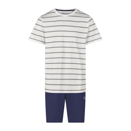 Phil & Co. Berlin Phil & Co. Berlin Pyjama kort Lounge Dreams donkerblauw / wit