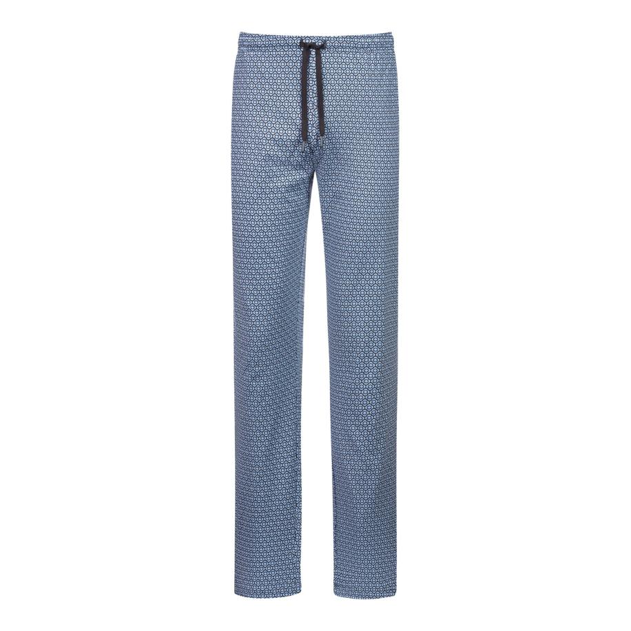 Mey Mey Pyjamabroek Round Geo lichtblauw / donkergrijs / wit -