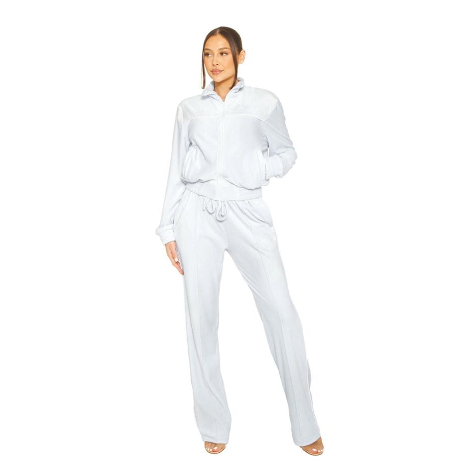 la sisters Velour Los Angeles Tracksuits Blue Blauw