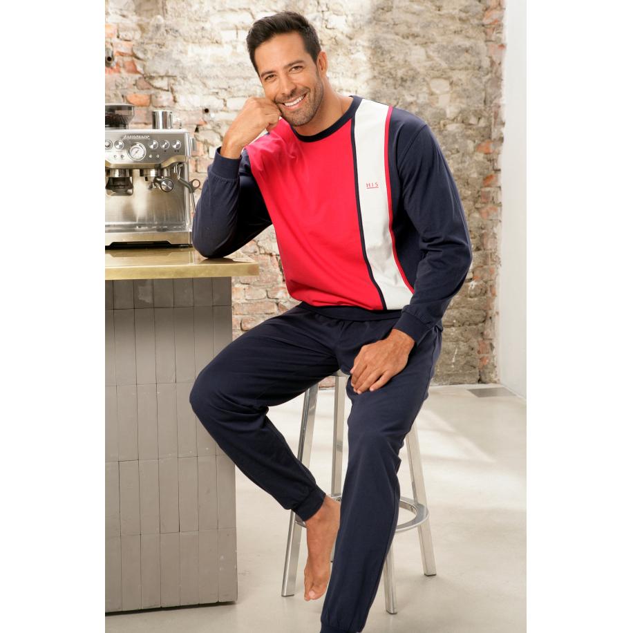 H.I.S H.I.S Pyjama lang gemengde kleuren -