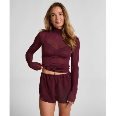 Hunkemöller Minimal satijnen short Paars