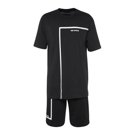 Trendyol Trendyol Pyjama kort zwart / wit