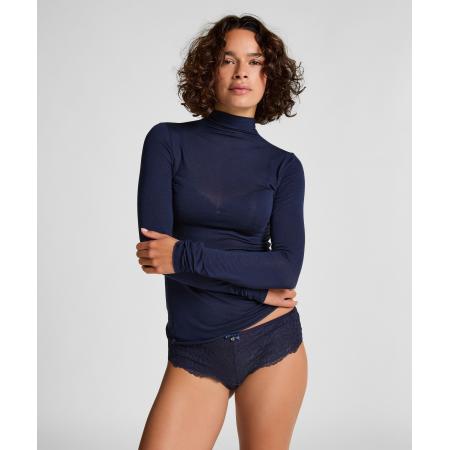 Hunkemöller super soft Turtleneck shirt met Cashmere Blauw