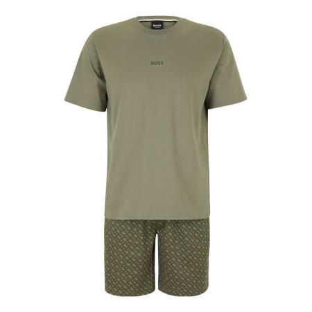 Hugo Boss BOSS Pyjama kort kaki / olijfgroen