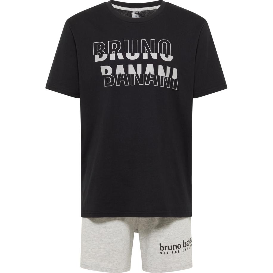 Bruno Banani Bruno Banani Pyjama kort Cummings grijs / zwart -