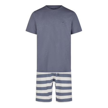 Phil & Co. Berlin Phil & Co. Berlin Pyjama kort Lounge Dreams grijs / wit