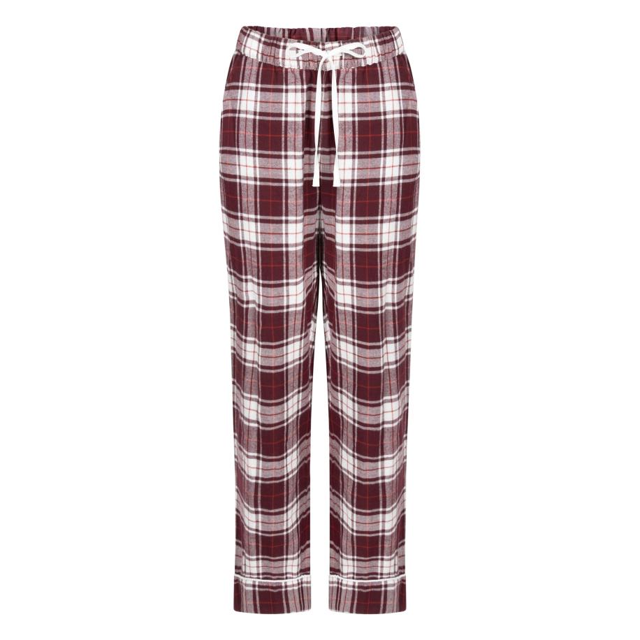 Hunkemöller Pyjamabroek Flannel Paars Paars