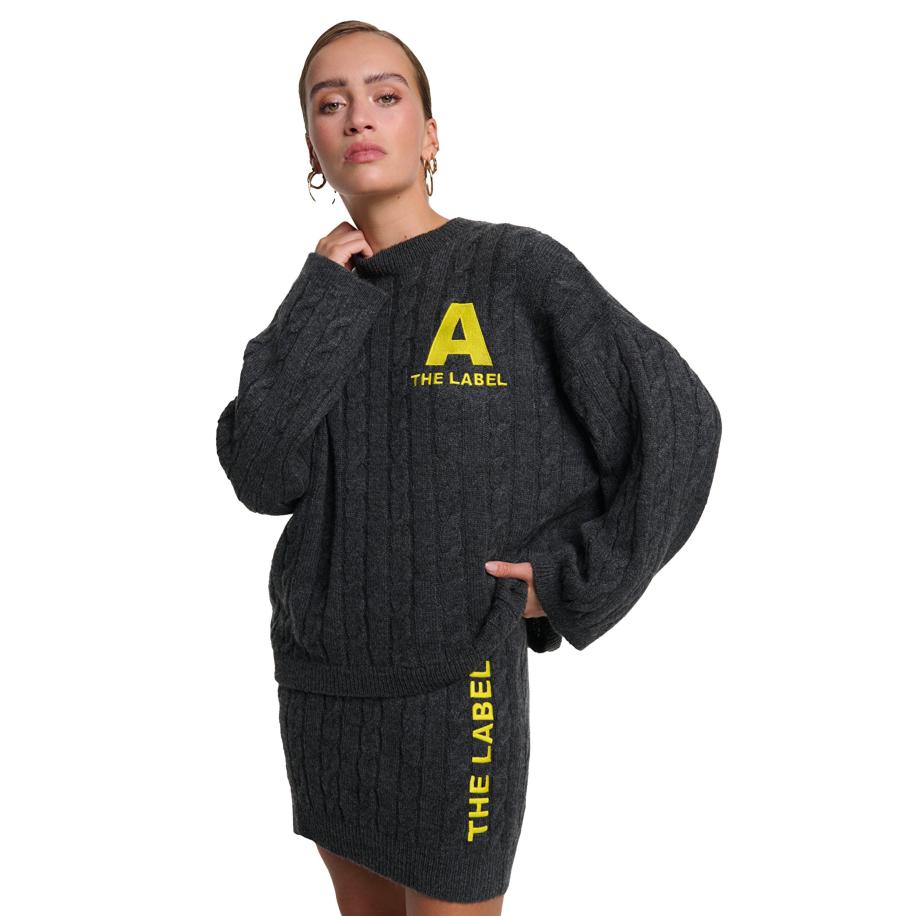 Alix The Label Cable Jumper Grijs