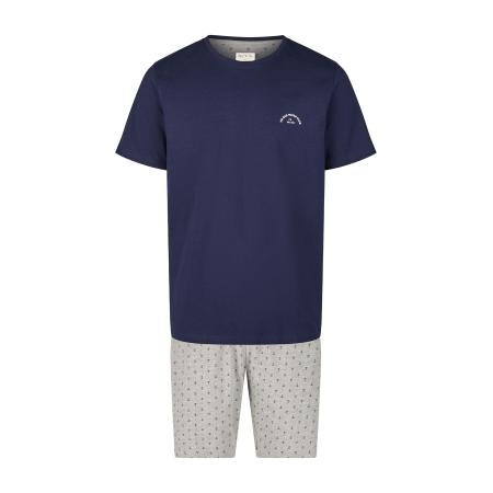 Phil & Co. Berlin Phil & Co. Berlin Pyjama kort Lounge Dreams navy / grijs gemêleerd
