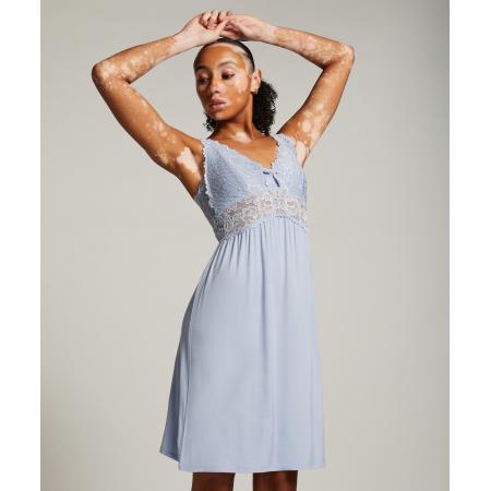 Hunkemöller Slipdress Nora Lace Blauw