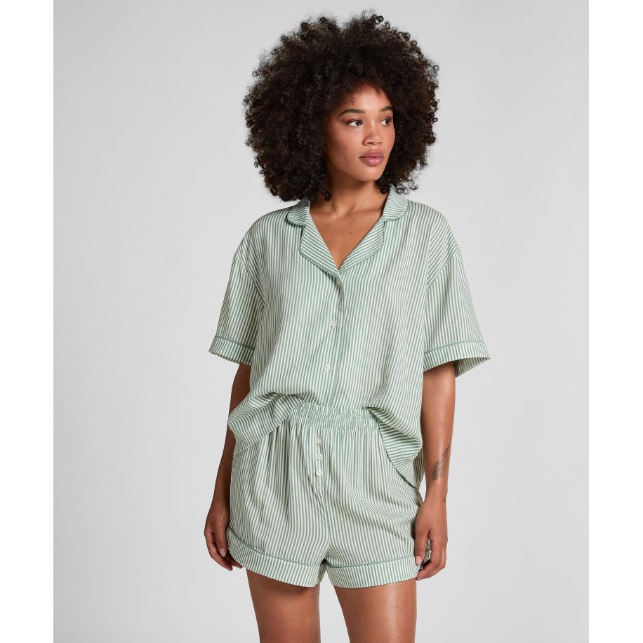 Hunkemöller Geweven short Groen Groen